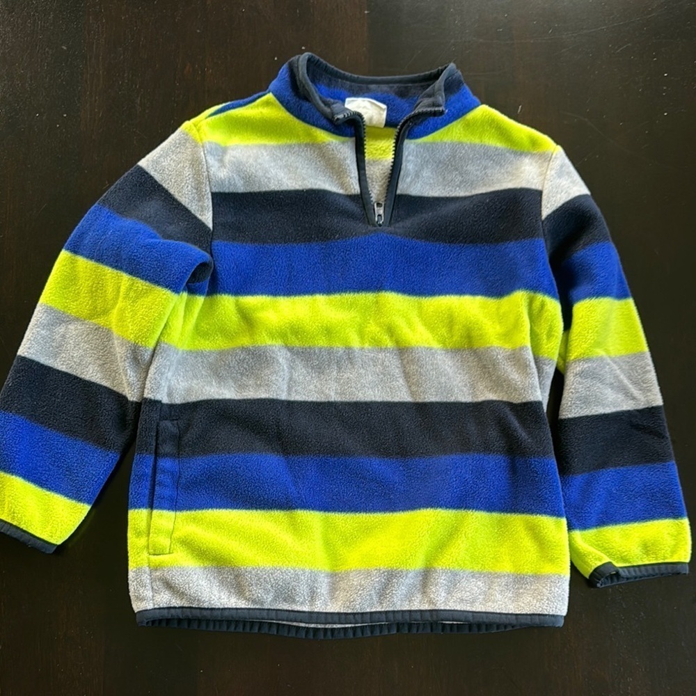 Crazy 8 Blue and Green fleece for Cozy Style